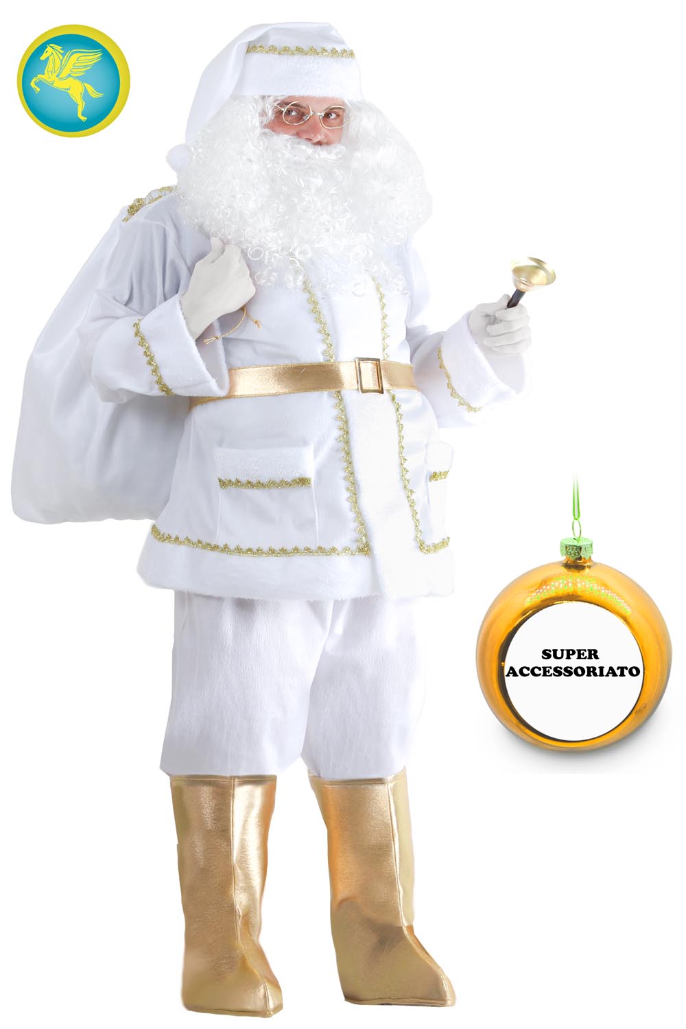 Costume di babbo natale professionale sale